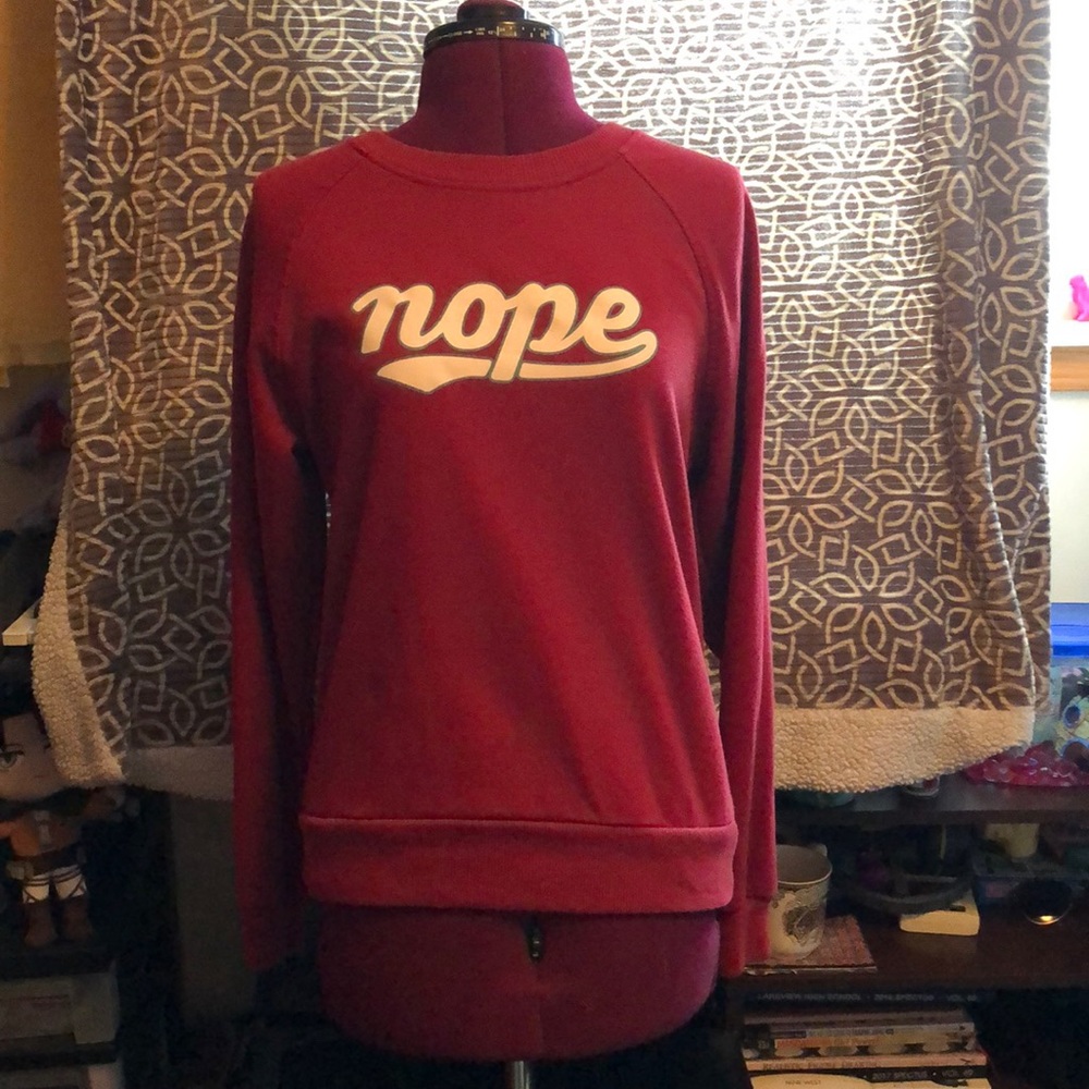 Red crewneck